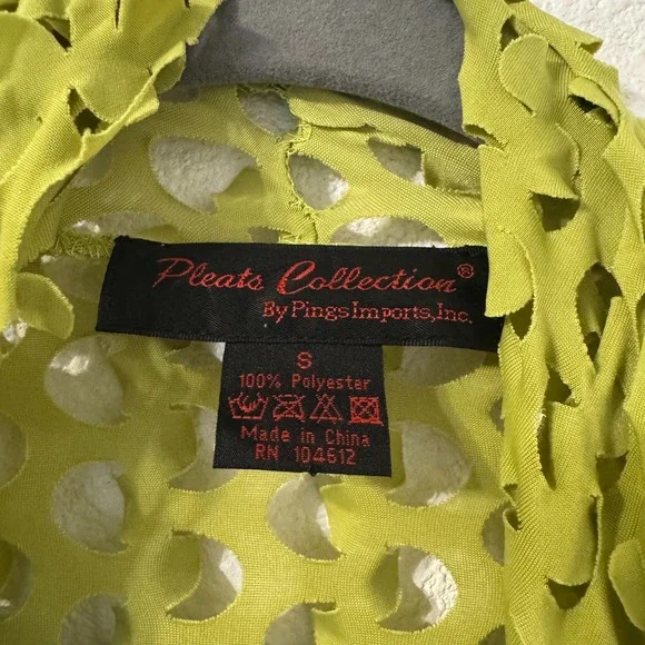 Pleats‎ Co Textured Cardigan S Moss Green Goblincore Cottagegoth Mushroomcore - Picture 3 of 5